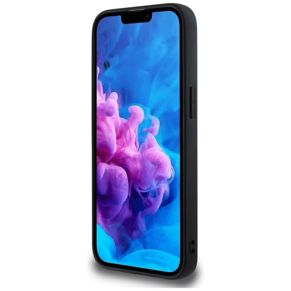 Étui pour Apple iPhone 16e, Guess, Logo Script 4G, Noir