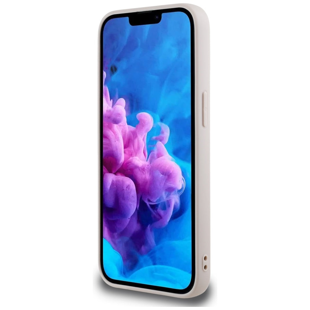 Étui pour Apple iPhone 16e, Guess, Fixed Glitter Big 4G, Rose