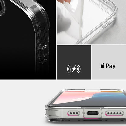 Coque pour Apple iPhone 17e / 16e, Ringke, Fusion, Transparente