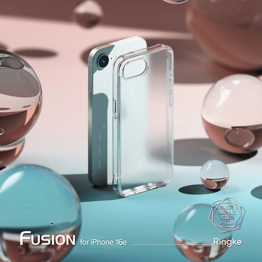 Coque pour Apple iPhone 17e / 16e, Ringke, Fusion, Transparente Mate