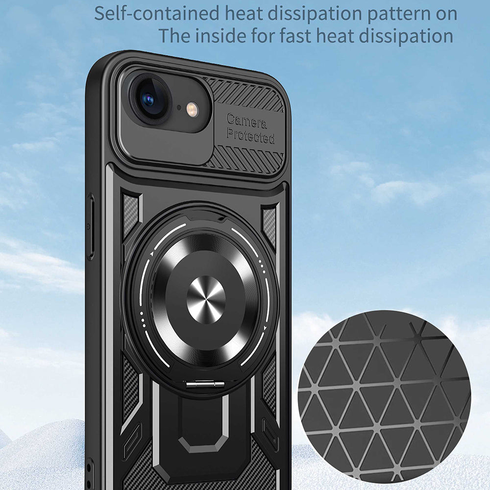 Case for Apple iPhone 17e / 16e, Techsuit, RuggedCam, Black