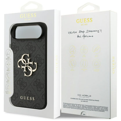 Étui pour Apple iPhone 17 Air, Guess, 4G Big Logo, Noir