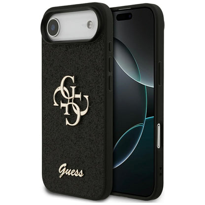 Housse pour Apple iPhone 17 Air, Guess, Fixed Glitter Big 4G, Noire