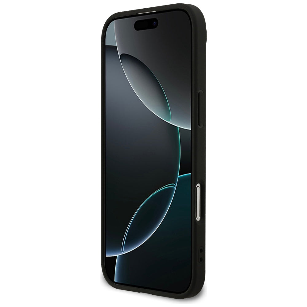 Housse pour Apple iPhone 17 Air, Guess, Fixed Glitter Big 4G, Noire