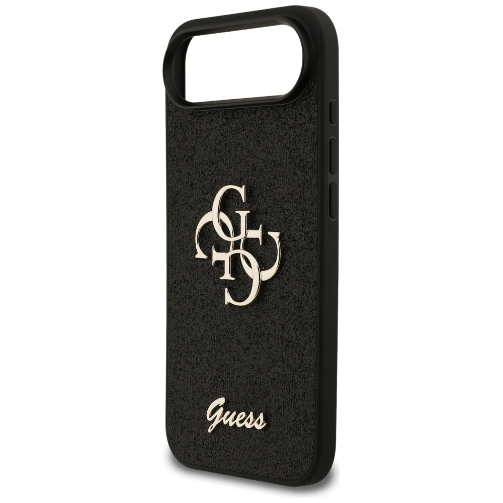 Housse pour Apple iPhone 17 Air, Guess, Fixed Glitter Big 4G, Noire
