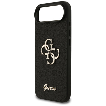 Housse pour Apple iPhone 17 Air, Guess, Fixed Glitter Big 4G, Noire