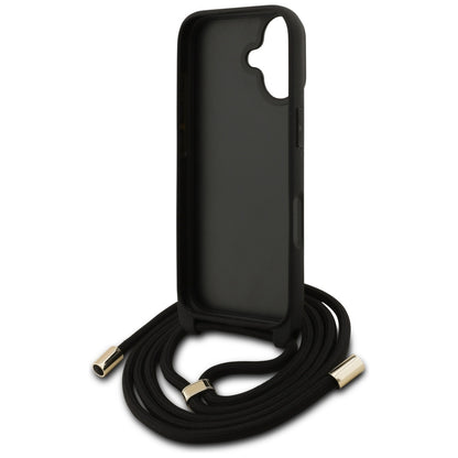 Étui pour Apple iPhone 17, Guess, 4G CBDY Grand Logo avec Bandoulière, Marron