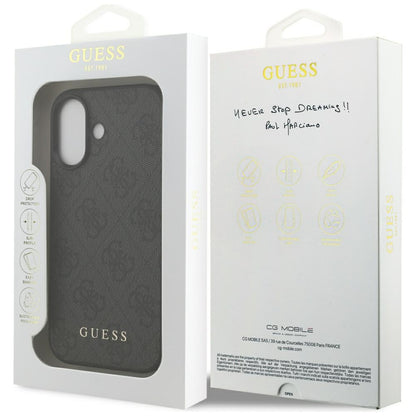 Étui pour Apple iPhone 17, Guess, 4G Classic, Noir