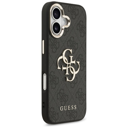 Étui pour Apple iPhone 17, Guess, Big 4G Logo Classic, Noir Doré