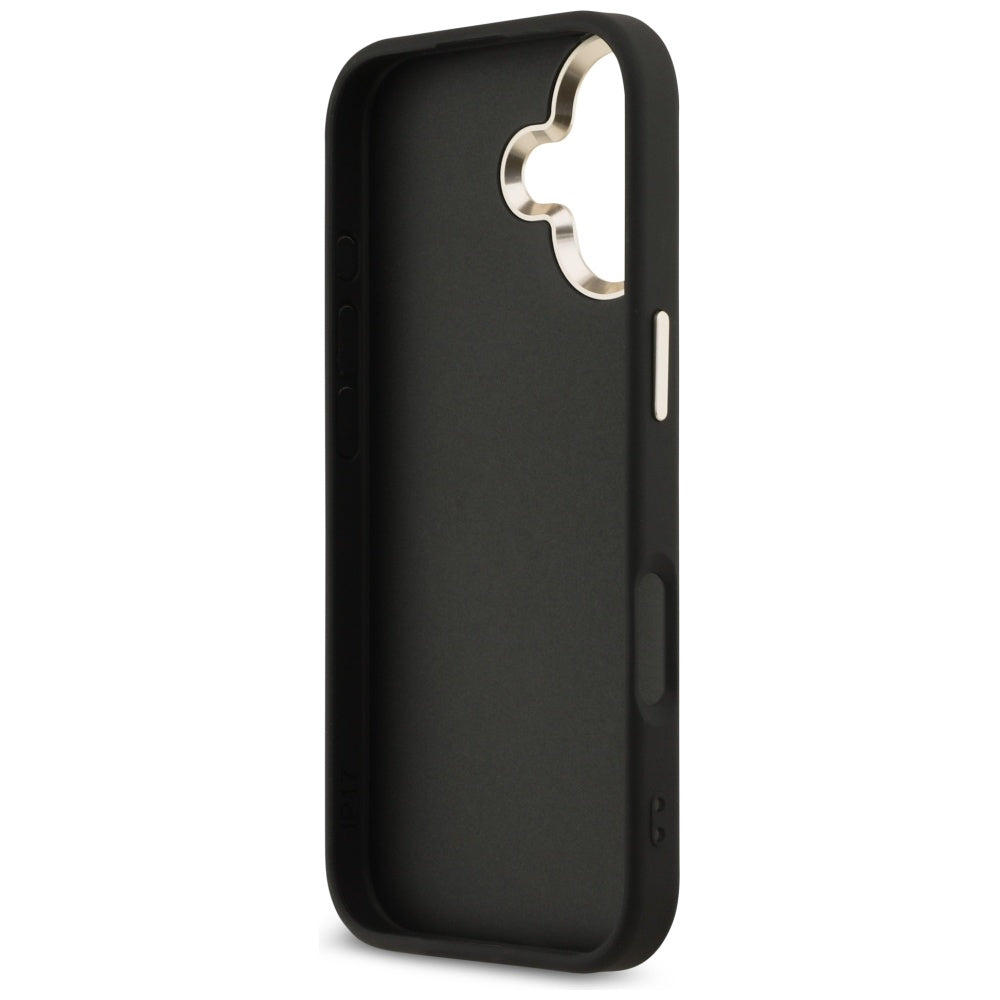 Étui pour Apple iPhone 17, Guess, Big 4G Logo Classic, Noir Doré