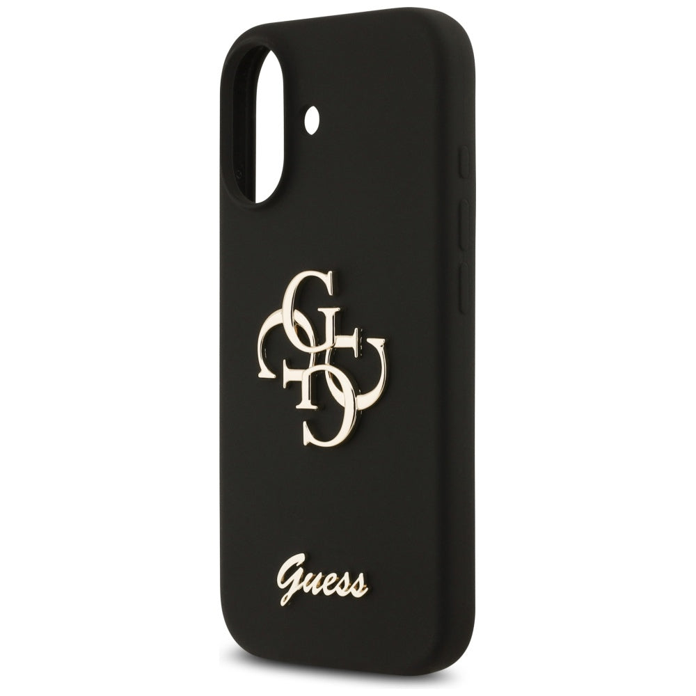 Étui pour Apple iPhone 17, Guess, Big 4G Script, Noir