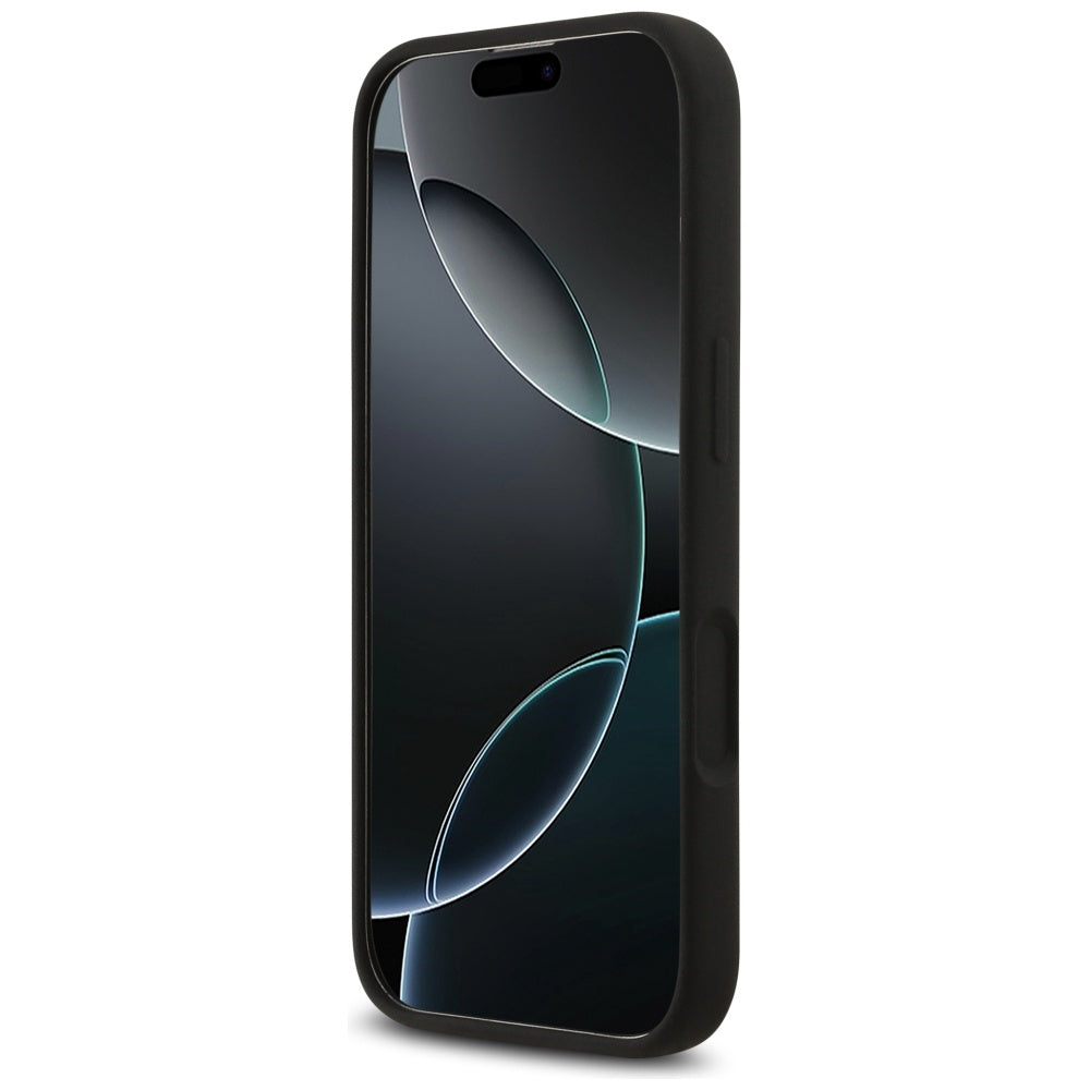 Étui pour Apple iPhone 17, Guess, Big 4G Script, Noir