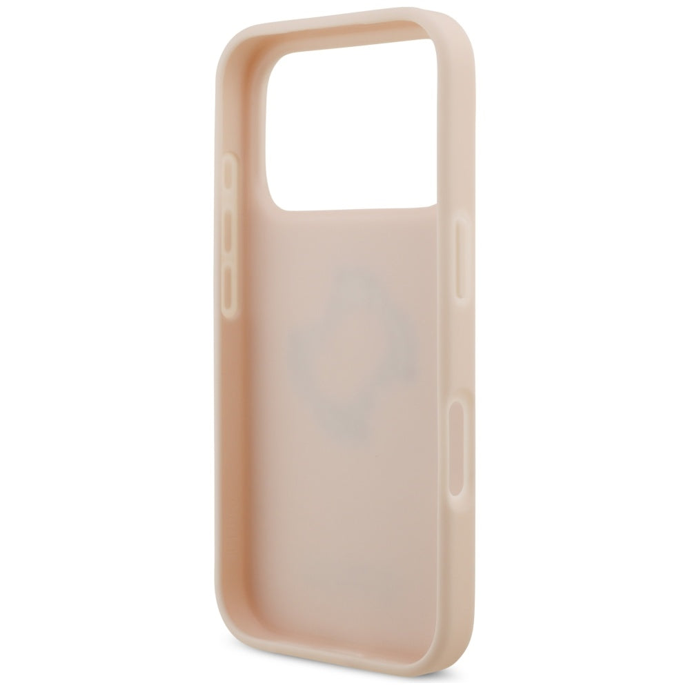 Étui pour Apple iPhone 17 Pro, Guess, 4G Grained Big and Classic Logo, Rose