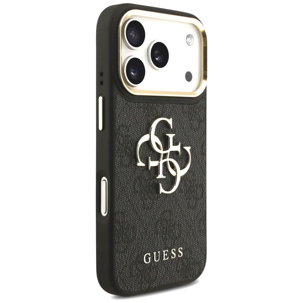 Étui pour Apple iPhone 17 Pro, Guess, Big 4G Classic Logo avec grande bandoulière, Noir