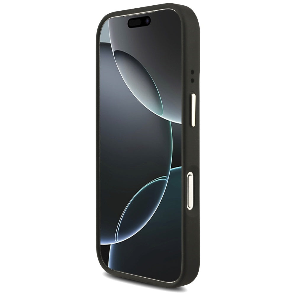 Étui pour Apple iPhone 17 Pro, Guess, Big 4G Classic Logo avec grande bandoulière, Noir