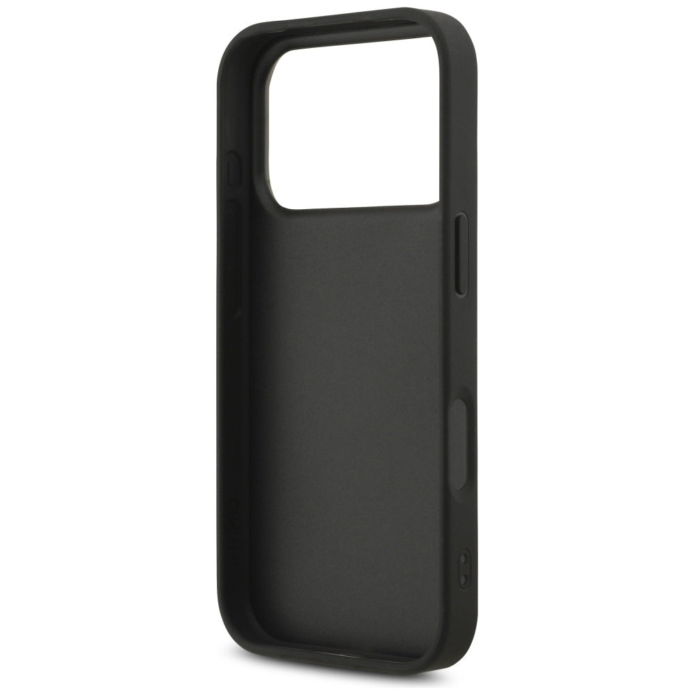 Étui pour Apple iPhone 17 Pro, Guess, Fixed Glitter Big 4G, Noir