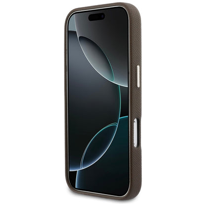 Étui pour Apple iPhone 17 Pro, GUESS, Logo Résine, Marron