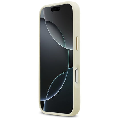 Étui pour Apple iPhone 17 Pro, Karl Lagerfeld, Script Logo, Beige