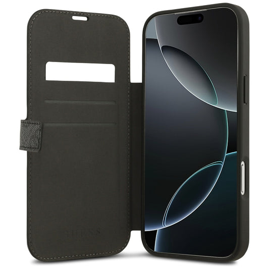 Étui pour Apple iPhone 17 Pro Max, Guess, Logo Métal 4G, Noir