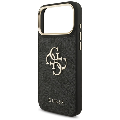 Étui pour Apple iPhone 17 Pro Max, Guess, Big 4G Classic Logo avec grande bandoulière, Noir