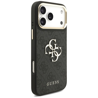 Étui pour Apple iPhone 17 Pro Max, Guess, Big 4G Classic Logo avec grande bandoulière, Noir