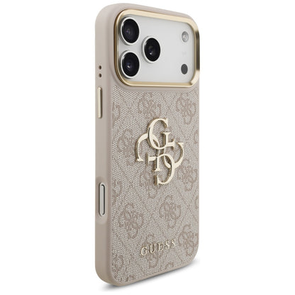 Étui pour Apple iPhone 17 Pro Max, Guess, Big 4G Classic Logo avec grande bandoulière, Rose.