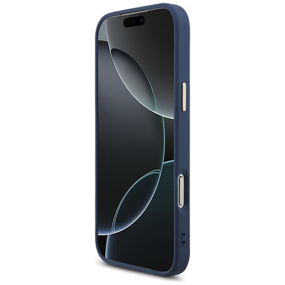 Housse pour Apple iPhone 17 Pro Max, Guess, Big 4G Logo Classic, Bleu Doré.
