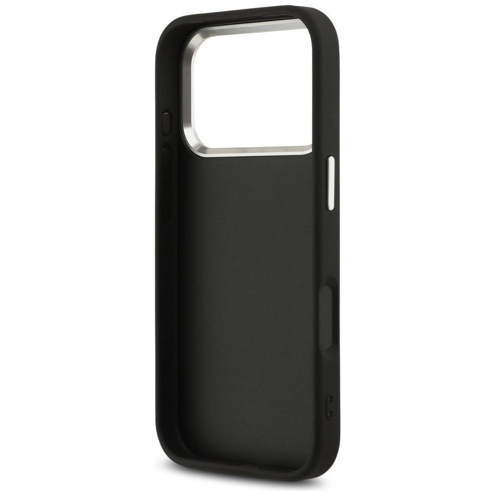 Housse pour Apple iPhone 17 Pro Max, Guess, Big 4G Logo Classic, Noire Argentée