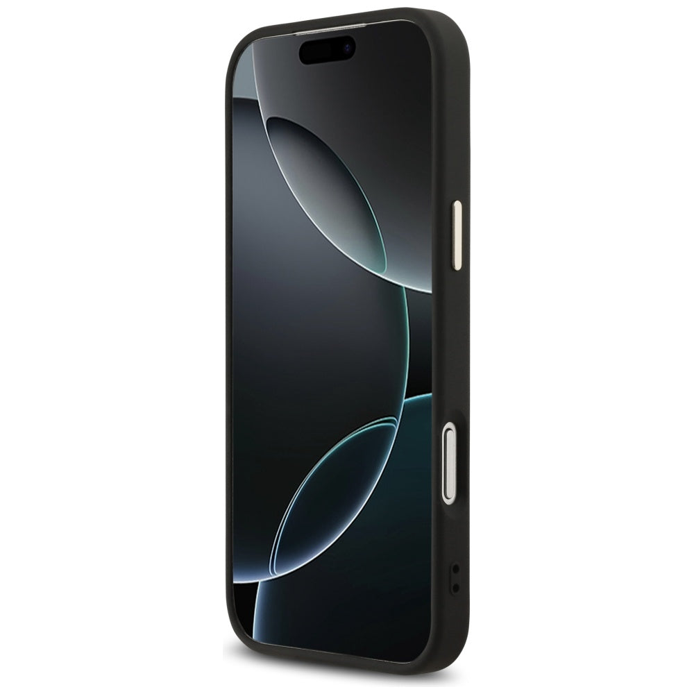 Étui pour Apple iPhone 17 Pro Max, Guess, Big 4G Logo Classic, Noir Doré.