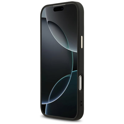 Étui pour Apple iPhone 17 Pro Max, Guess, Big 4G Logo Classic, Noir Doré.