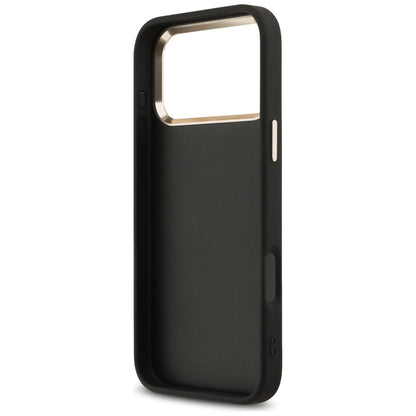 Étui pour Apple iPhone 17 Pro Max, Guess, Big 4G Logo Classic, Noir Doré.