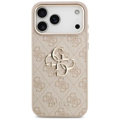 Étui pour Apple iPhone 17 Pro Max, Guess, Big 4G Logo Classic, Rose Doré
