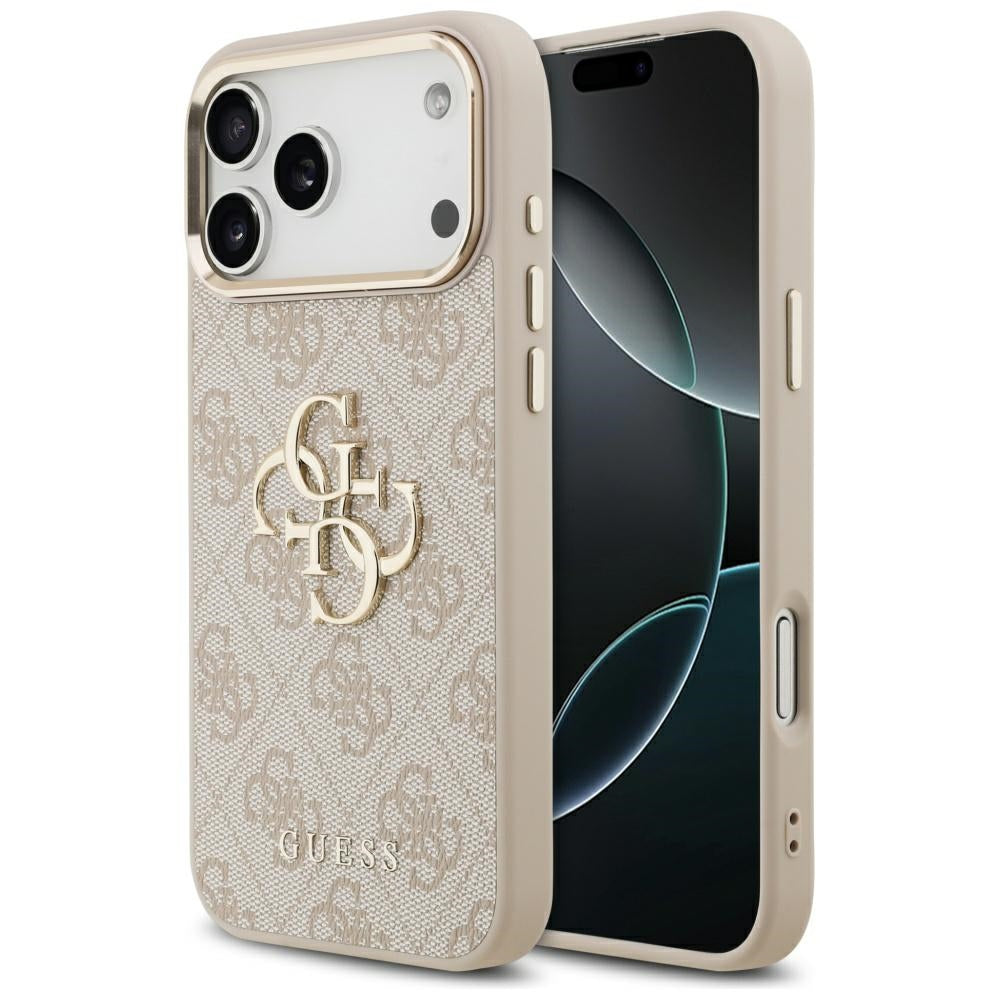 Étui pour Apple iPhone 17 Pro Max, Guess, Big 4G Logo Classic, Rose Doré