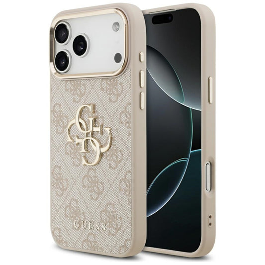 Étui pour Apple iPhone 17 Pro Max, Guess, Big 4G Logo Classic, Rose Doré