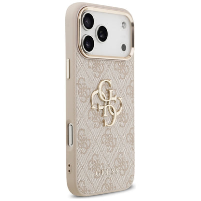 Étui pour Apple iPhone 17 Pro Max, Guess, Big 4G Logo Classic, Rose Doré