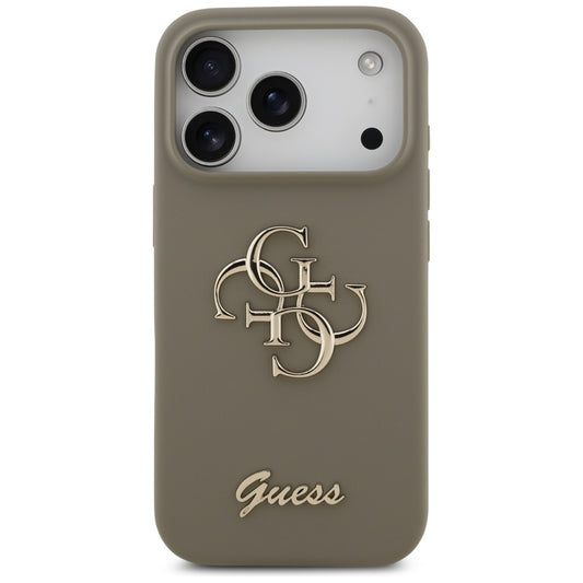 Étui pour Apple iPhone 17 Pro Max, Guess, Big 4G Script, Marron