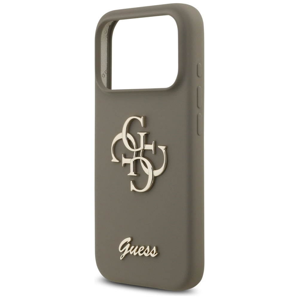 Étui pour Apple iPhone 17 Pro Max, Guess, Big 4G Script, Marron