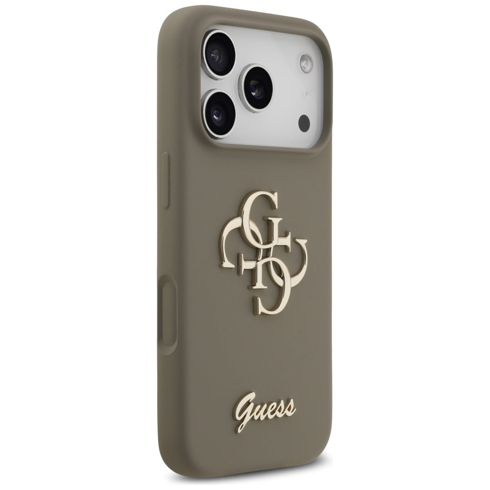 Étui pour Apple iPhone 17 Pro Max, Guess, Big 4G Script, Marron