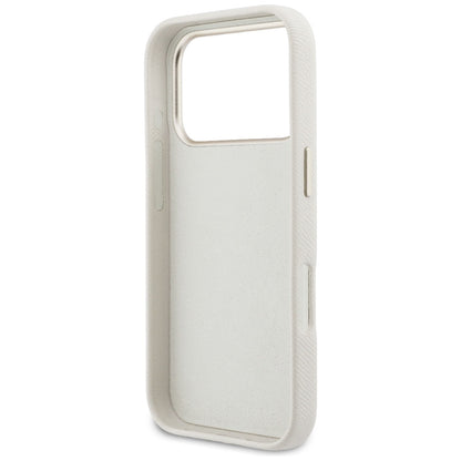 Étui pour Apple iPhone 17 Pro Max, Guess, Resin Logo, Beige