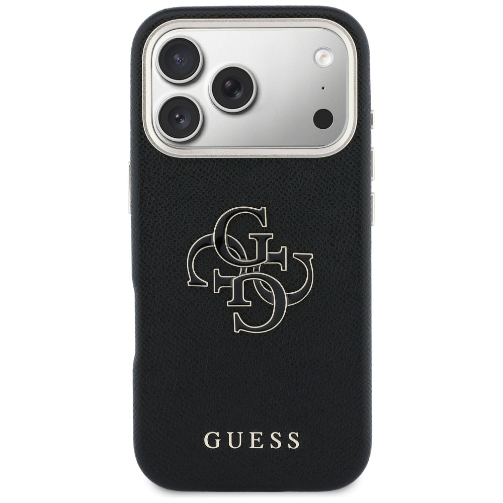 Étui pour Apple iPhone 17 Pro Max, Guess, Resin Logo, Noir