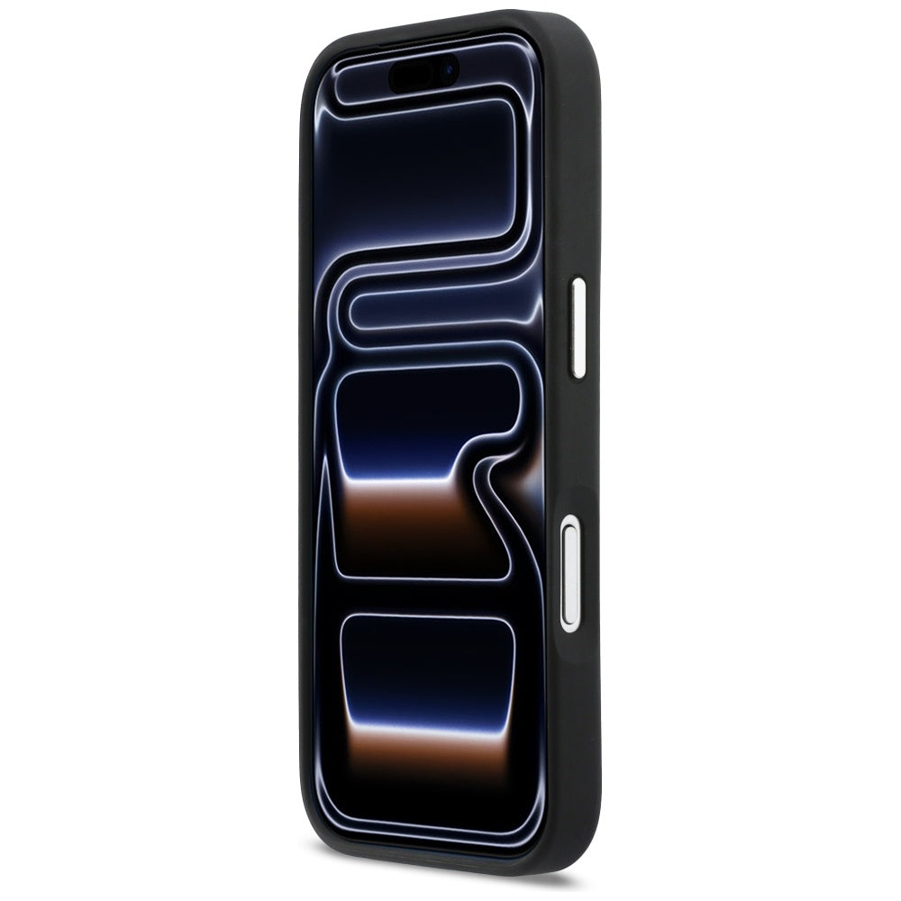 Étui pour Apple iPhone 17 Pro Max, Karl Lagerfeld, Impression Karl & Choupette avec Poche, Noir