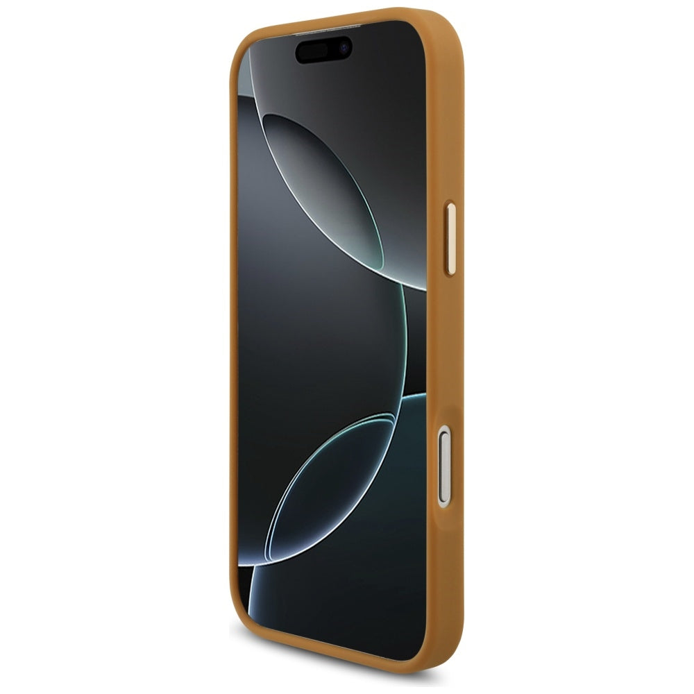Étui pour Apple iPhone 17 Pro Max, Karl Lagerfeld, Script Logo, Marron