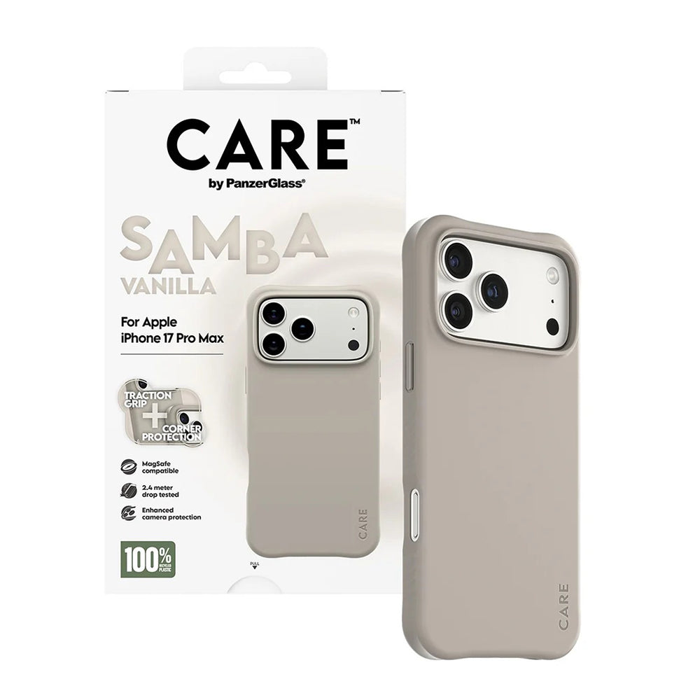 Étui pour Apple iPhone 17 Pro Max, PanzerGlass, Care Fashionable, Beige