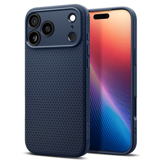 Étui pour Apple iPhone 17 Pro Max, Spigen, Liquid Air, Bleu Marine