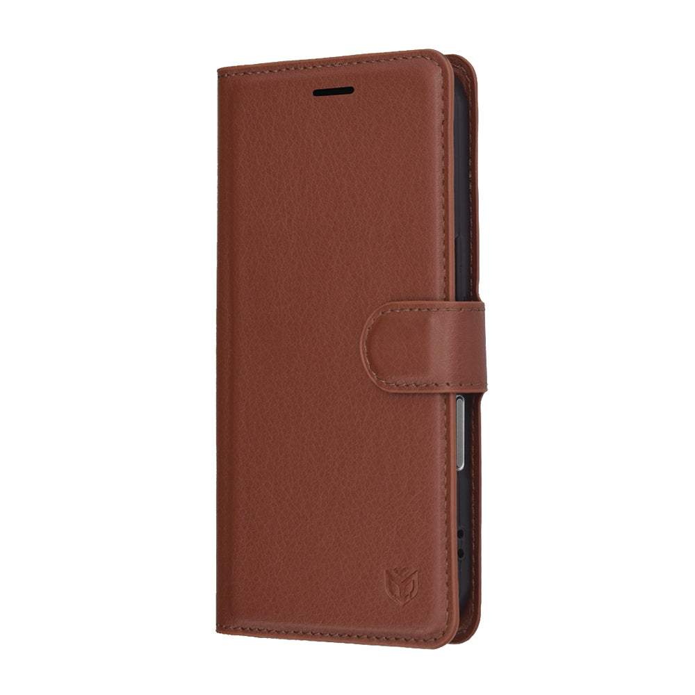 Étui pour Apple iPhone 17 Pro Max, Techsuit, Leather Folio, Marron