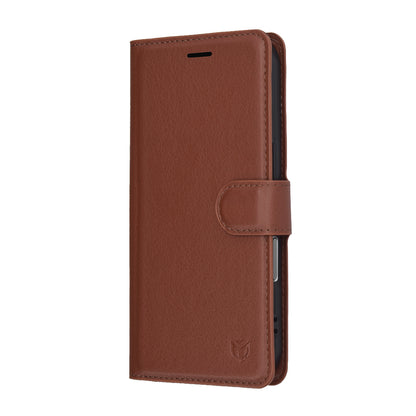 Étui pour Apple iPhone 17 Pro Max, Techsuit, Leather Folio, Marron