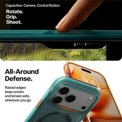 Coque pour Apple iPhone 17 Pro Max, Torras, Ostand Spin Air, Vert