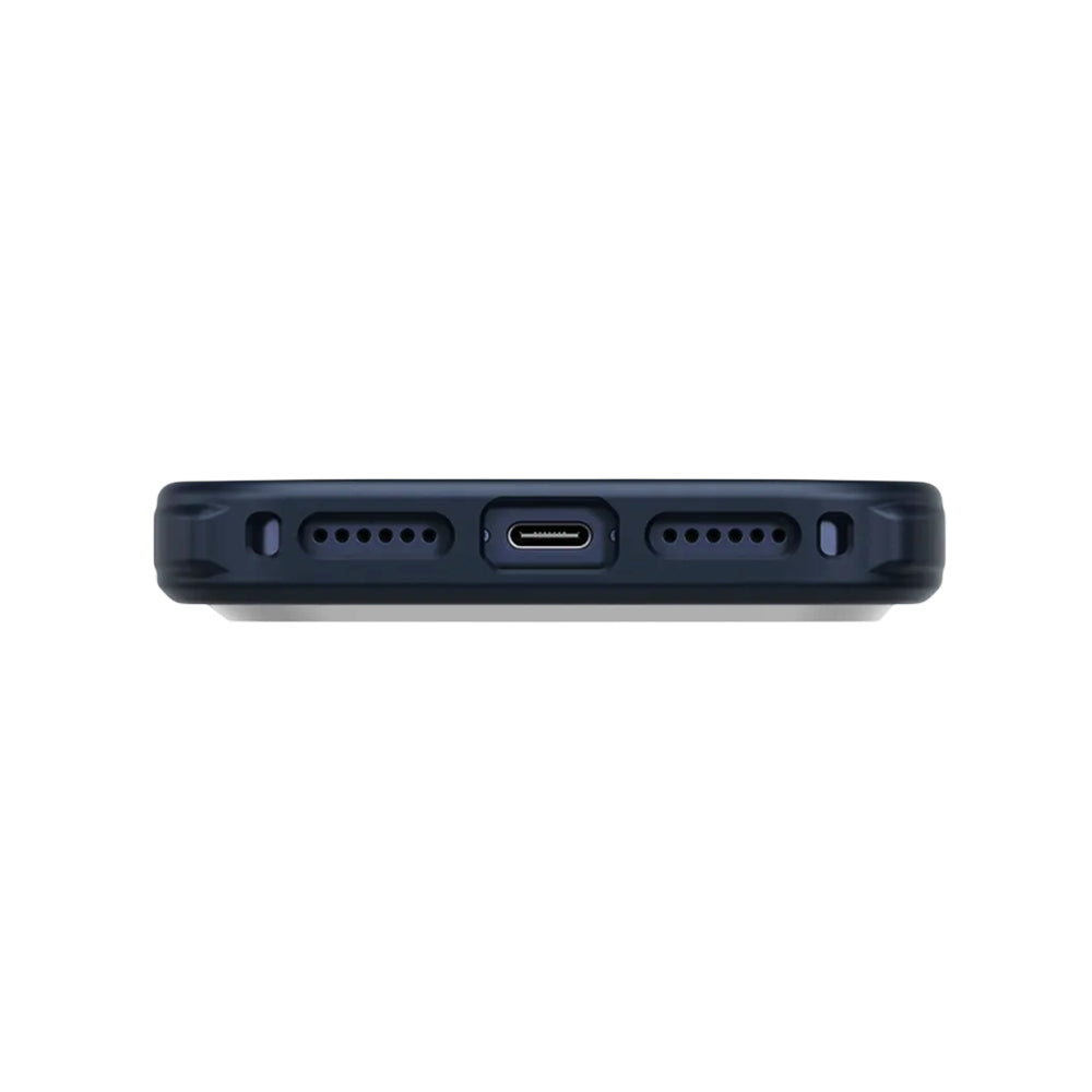 Étui MagSafe pour Apple iPhone 17 Pro Max, UNIQ, Keva MagClick, Bleu marine