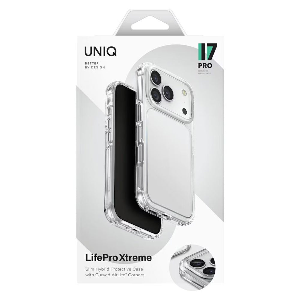 Housse pour Apple iPhone 17 Pro Max, UNIQ, LifePro Xtreme, Transparente