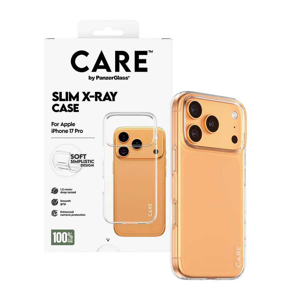 Étui pour Apple iPhone 17 Pro, PanzerGlass, Care Fashionable X-ray, Transparent